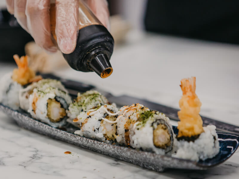 plate of sushi